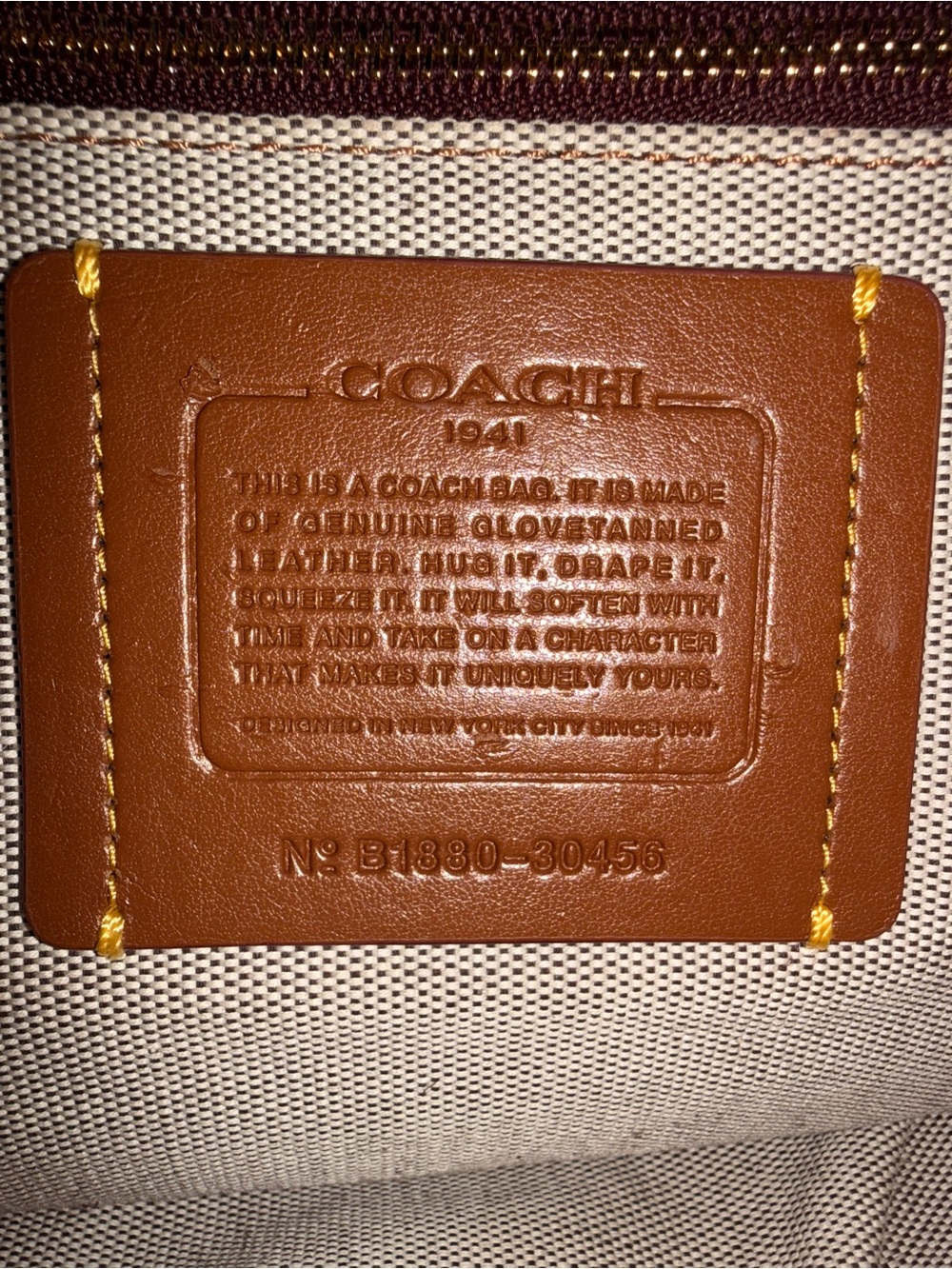 Coach rogue 25 (navy blue with rivets) - Picture 9 of 13